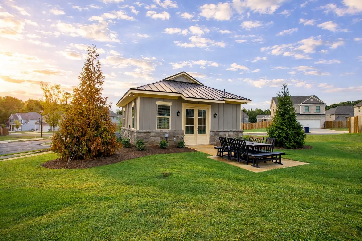 Chase Landing - clubhouse exterior back