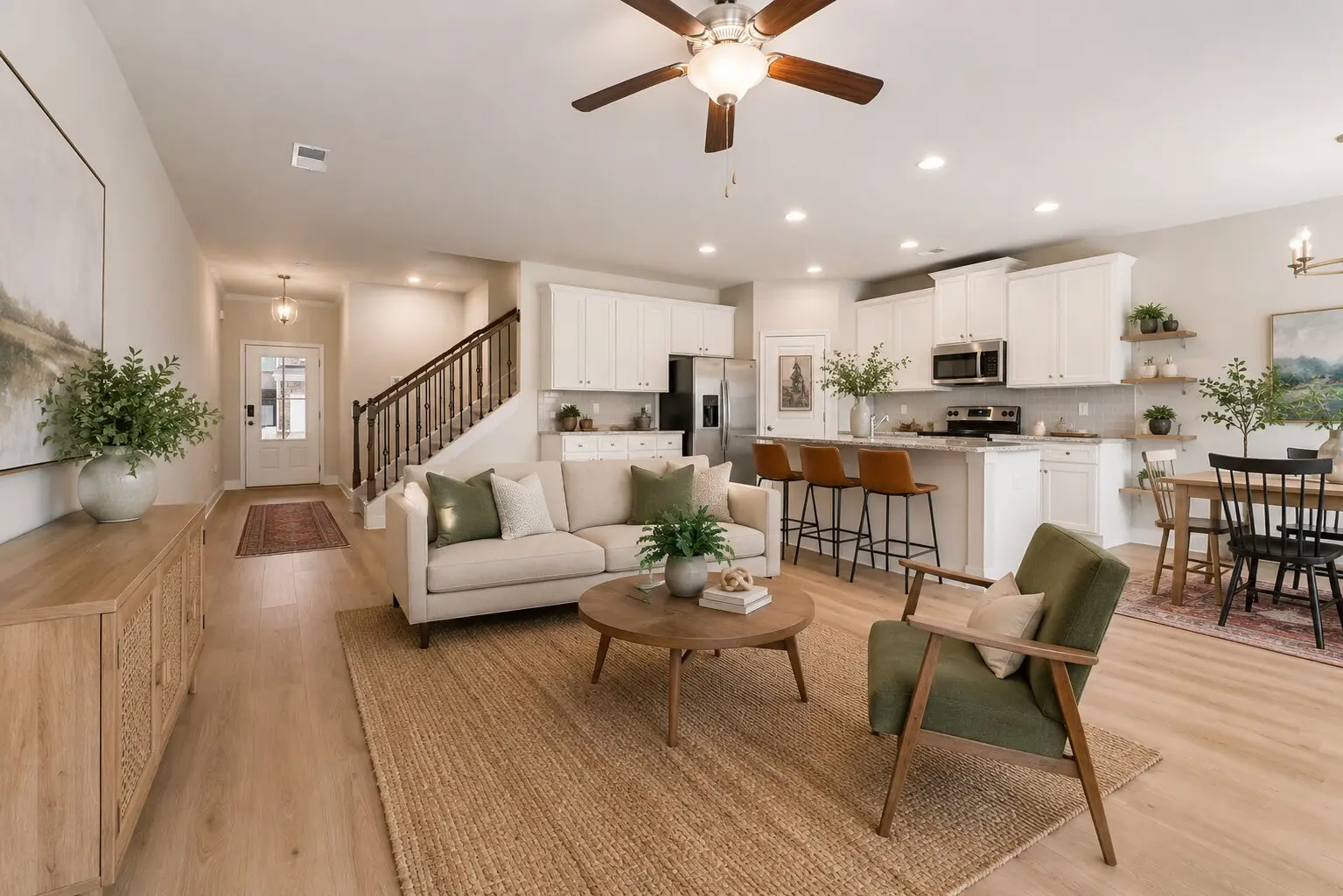 Danielson - living room and kitchen
