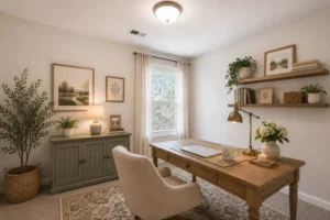 Jefferson - guest room 3 set up as an office