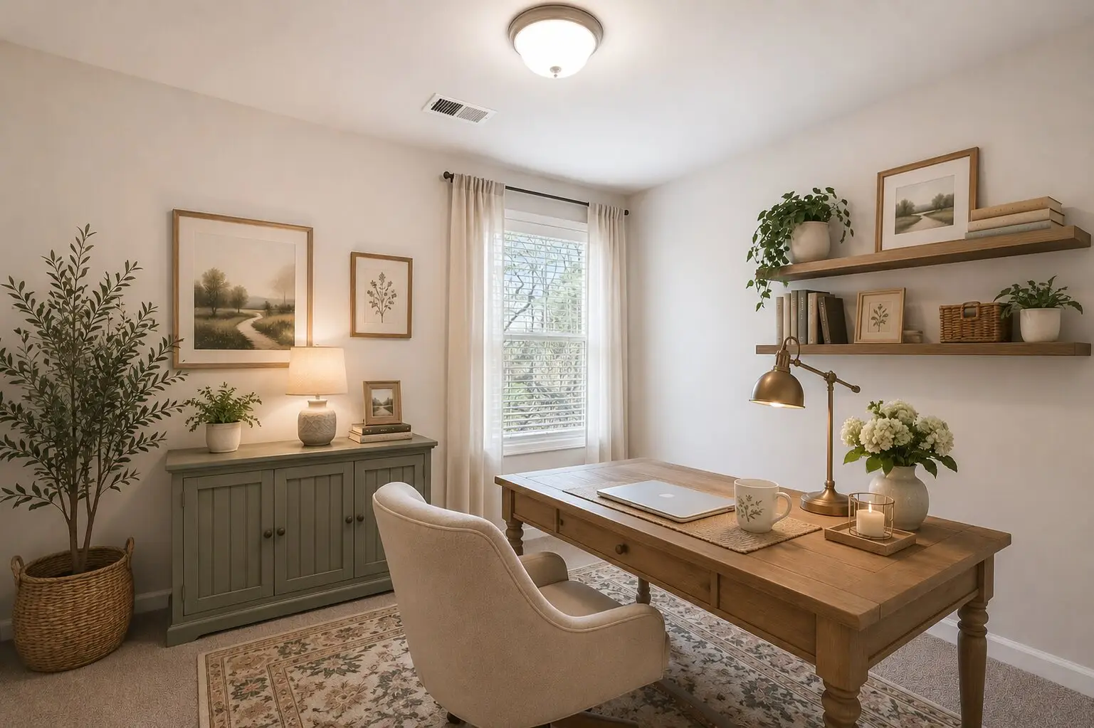 Jefferson - guest room 3 set up as an office