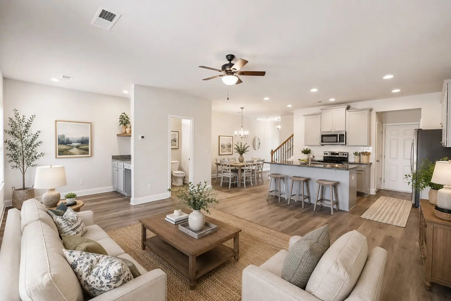 Jefferson - living room open concept