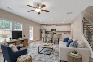 gentry living room and kitchen